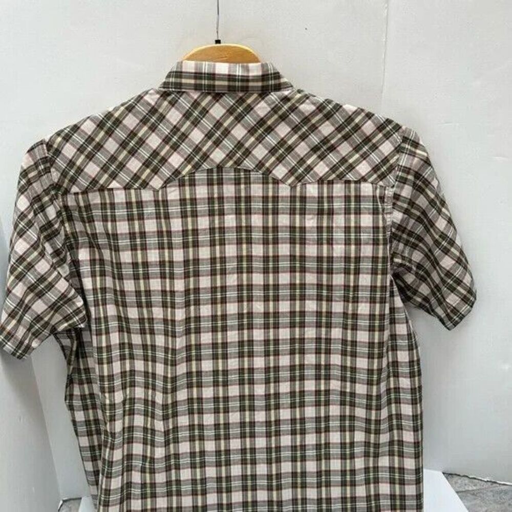 Wrangler WRANCHER NWT Plaid Pearl Snap SS Shirt Size 3X - Picture 4 of 6
